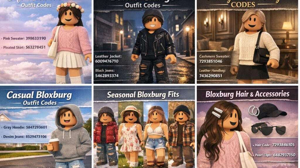 bloxburg outfit codes