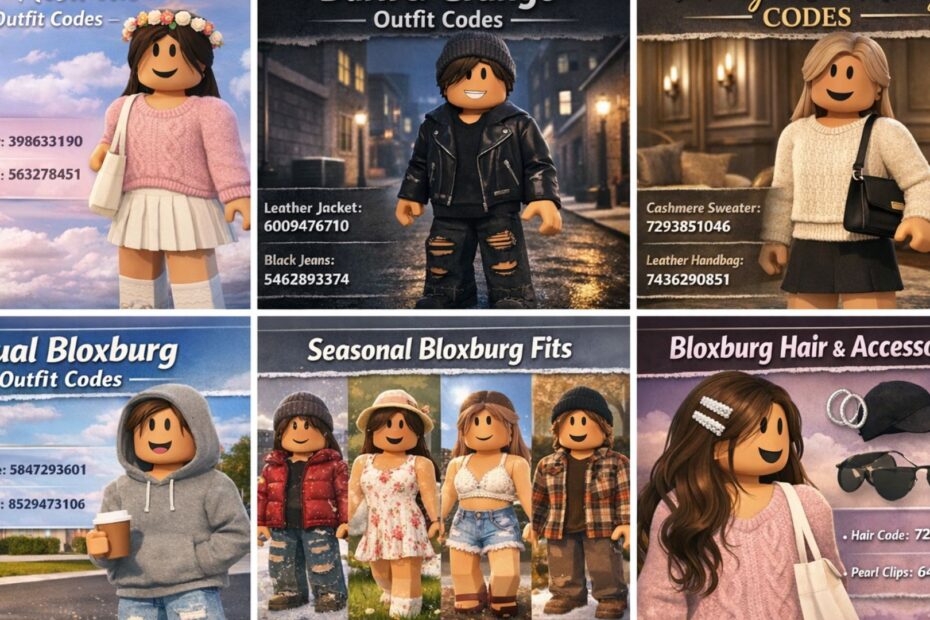 bloxburg outfit codes
